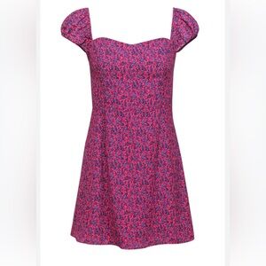 French Connection Cap Sleeve Floral Mini Dress